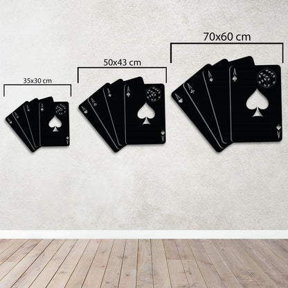 İskambil Kağıtları Metal Tablo