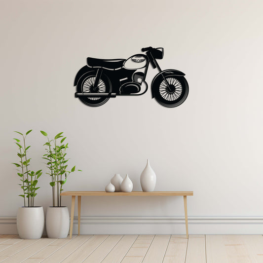 Classic Jawa Motorcycle – Metal Painting