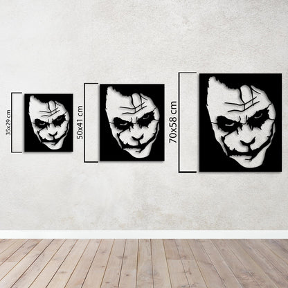 Kaosun Yüzü Joker Metal Tablo