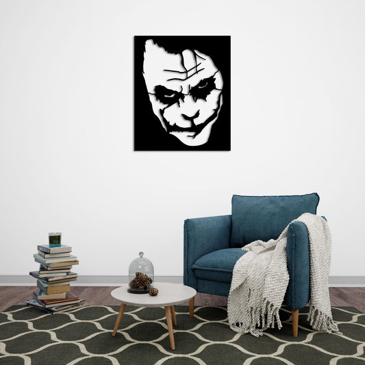 Kaosun Yüzü Joker Metal Tablo