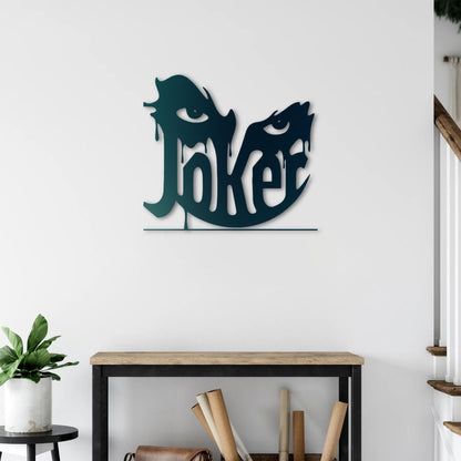 Joker'in Gözleri Metal Tablo