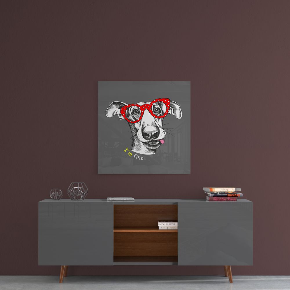 Köpek Cam Tablo