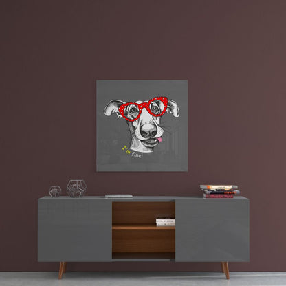 Köpek Cam Tablo