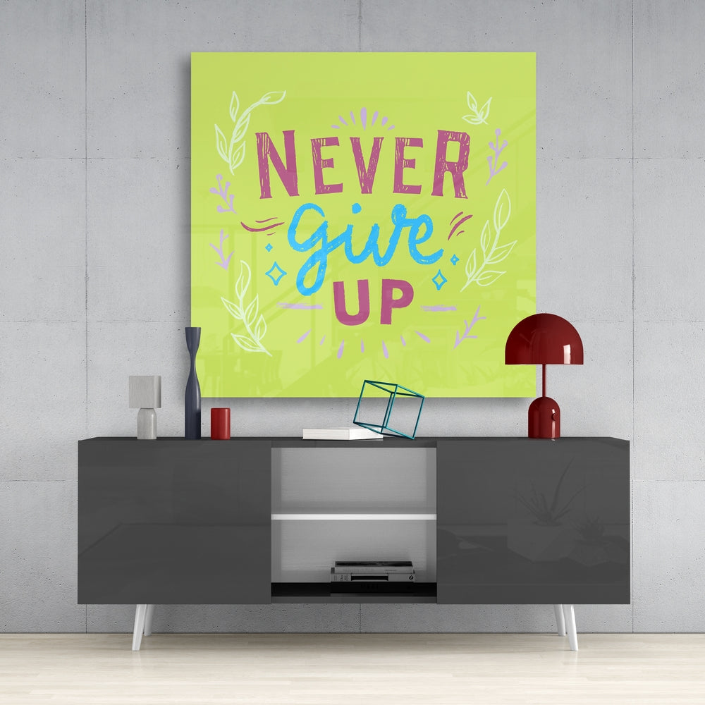 Never Give Up Cam Tablo