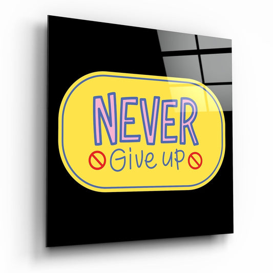 Never Give Up Cam Tablo