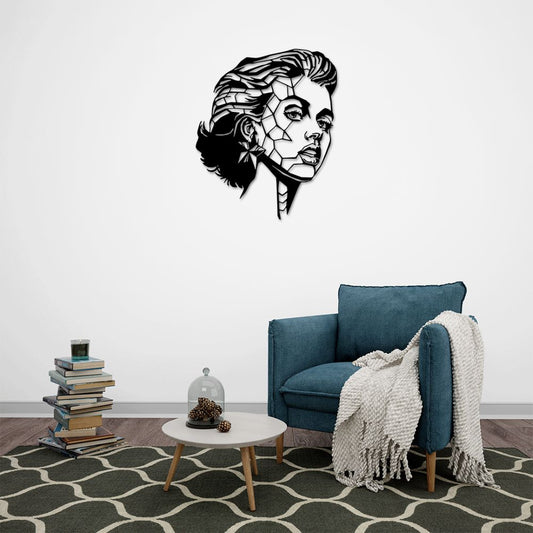 Parçalanmış Güzellik Metal Tablo