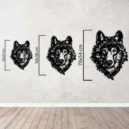 Noble Wolf Metal Painting