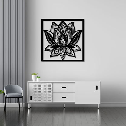 Barışın Simgesi: Lotus Çiçeği Metal Tablo