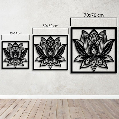 Barışın Simgesi: Lotus Çiçeği Metal Tablo