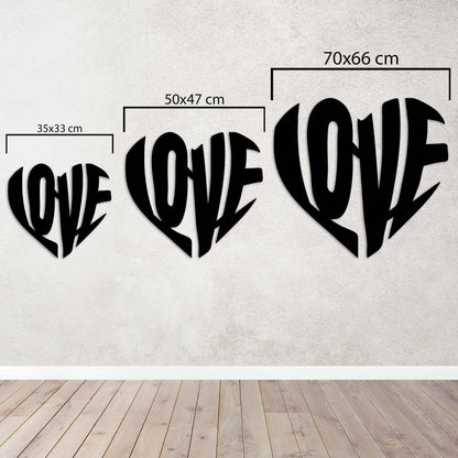 From the Heart: "LOVE" Metal Painting
