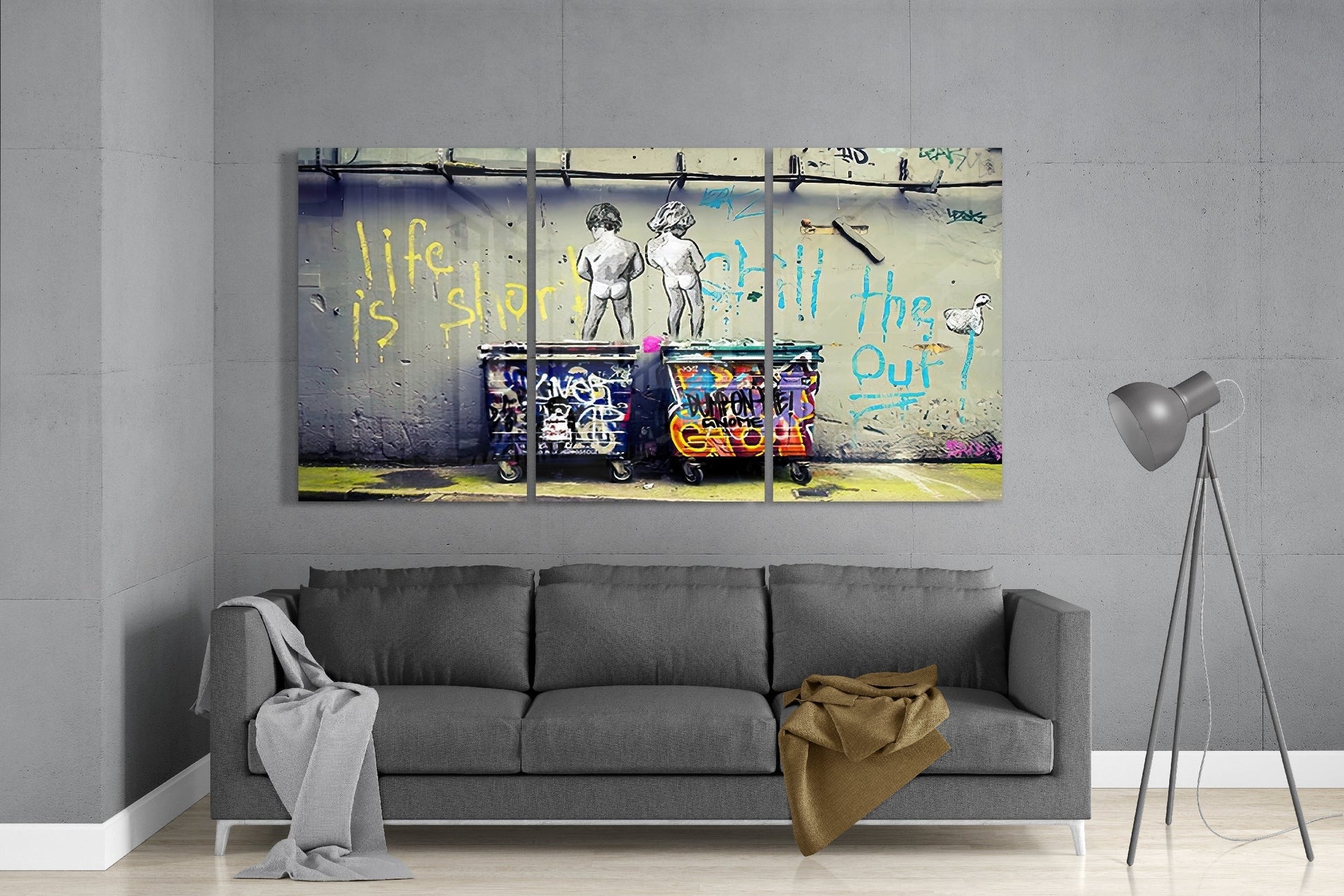 Protesto - Banksy Mega Cam Tablo