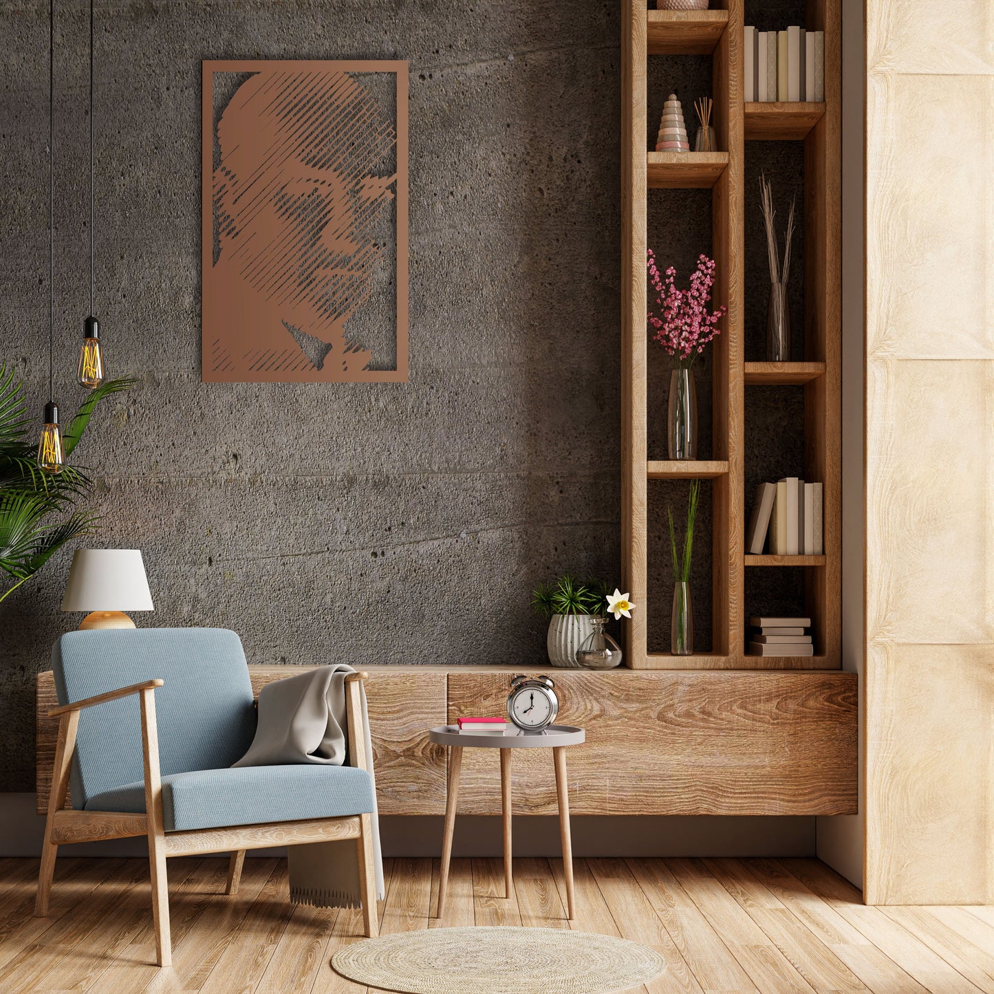 A Statesman in Modern Lines: Ataturk Metal Painting