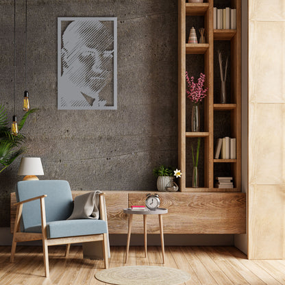 A Statesman in Modern Lines: Ataturk Metal Painting
