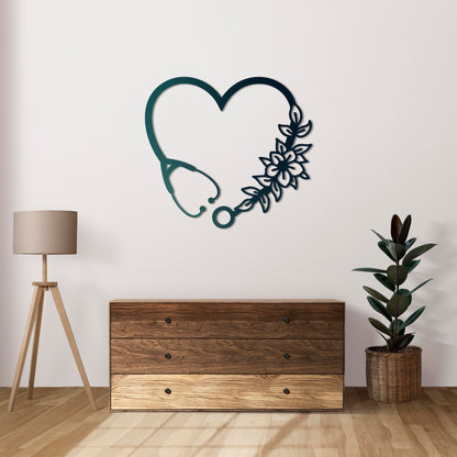 Heart of Healing Metal Painting