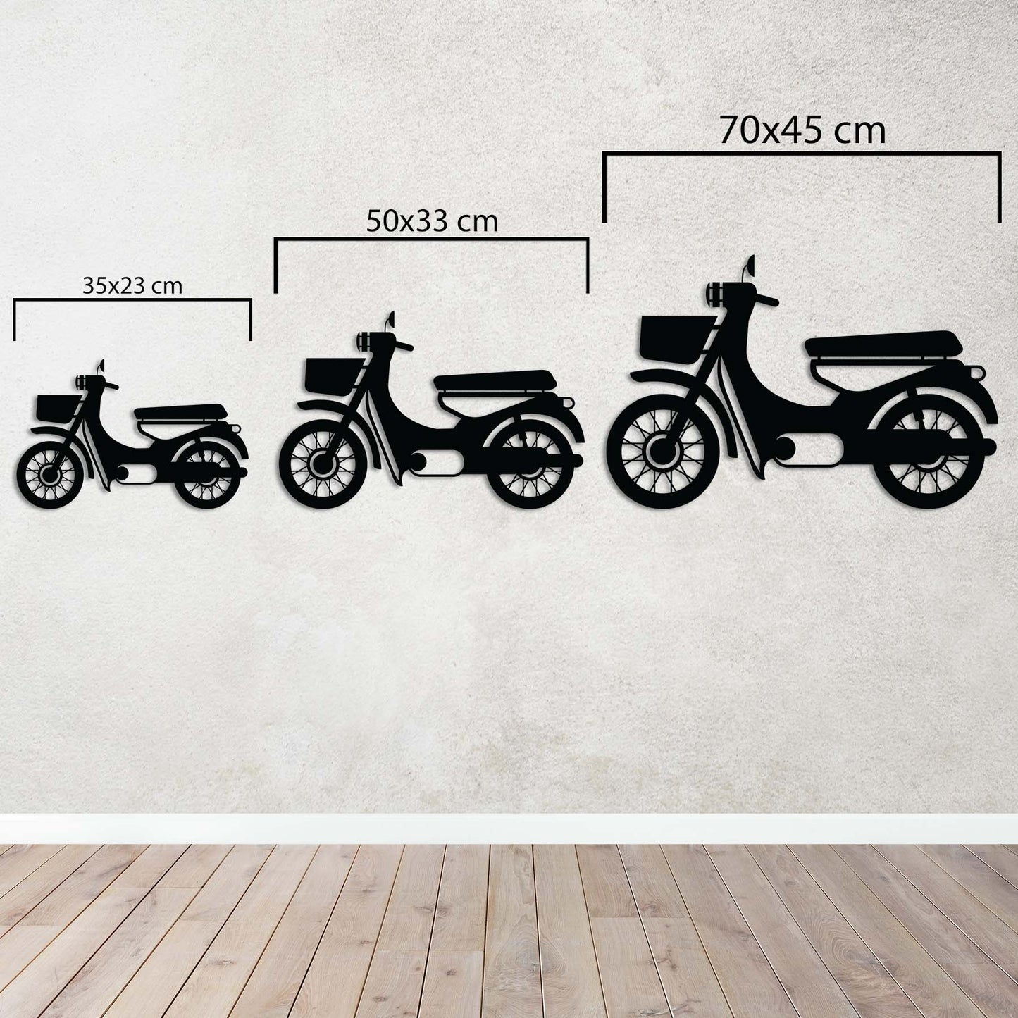 Retro Scooter – Metal Motorcycle Wall Decor