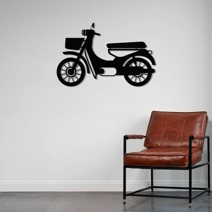 Retro Scooter – Metal Motorcycle Wall Decor