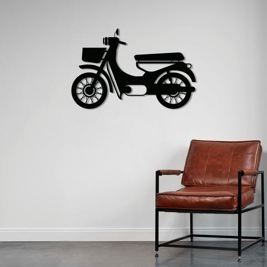 Retro Scooter – Metal Motorcycle Wall Decor