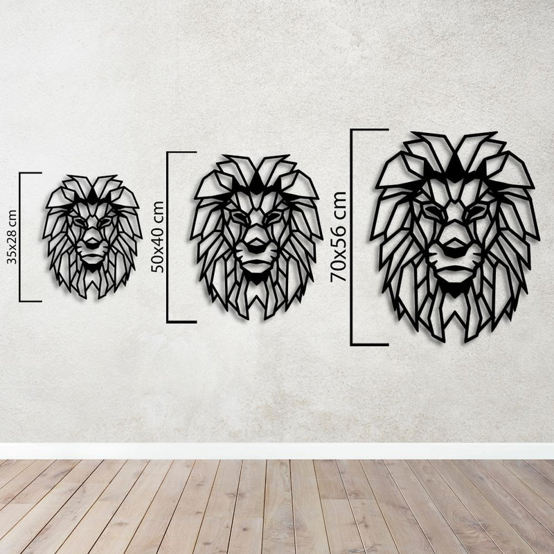 Modern Aslan Sanatı Metal Tablo