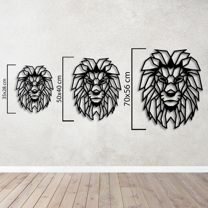 Modern Aslan Sanatı Metal Tablo