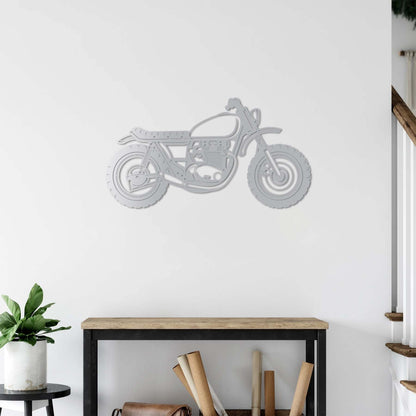 Motokros Tutkusu – Metal Motosiklet Duvar Dekoru