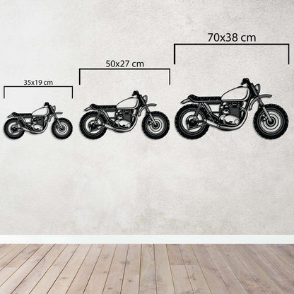 Motokros Tutkusu – Metal Motosiklet Duvar Dekoru