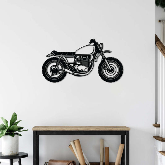 Motokros Tutkusu – Metal Motosiklet Duvar Dekoru
