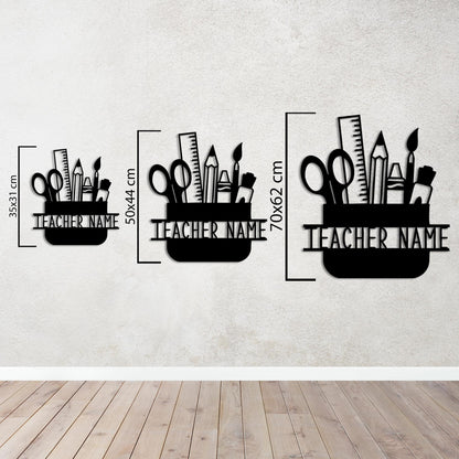Pencil Case Personalized Teacher Chart