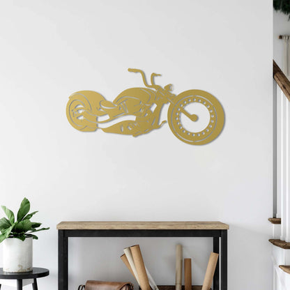 Free Spirit: Chopper Motorcycle Metal Painting