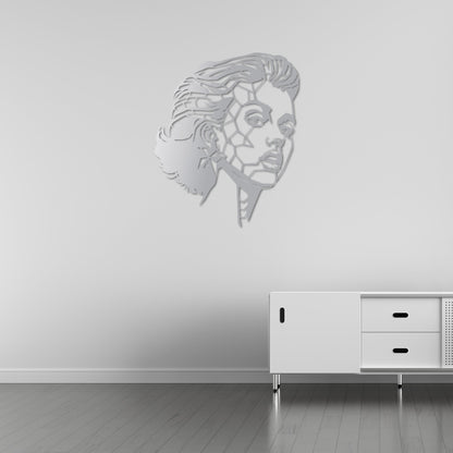 Parçalanmış Güzellik Metal Tablo