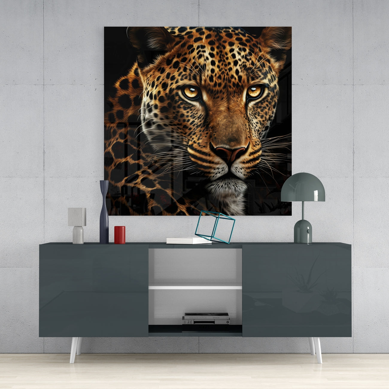 Leopar Cam Tablo || Tasarımcı Koleksiyonu