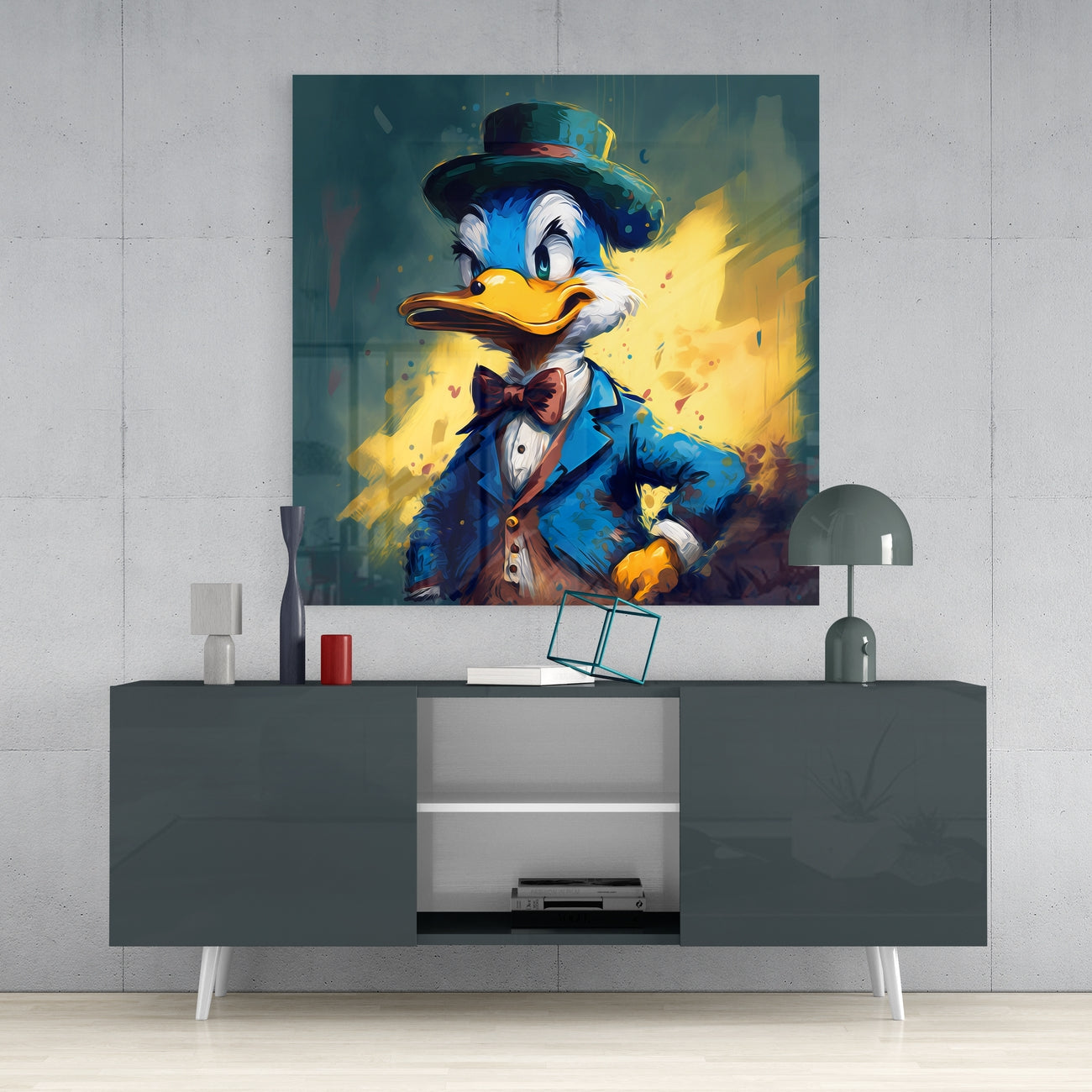 Darkwing Duck Cam Tablo || Tasarımcı Koleksiyonu