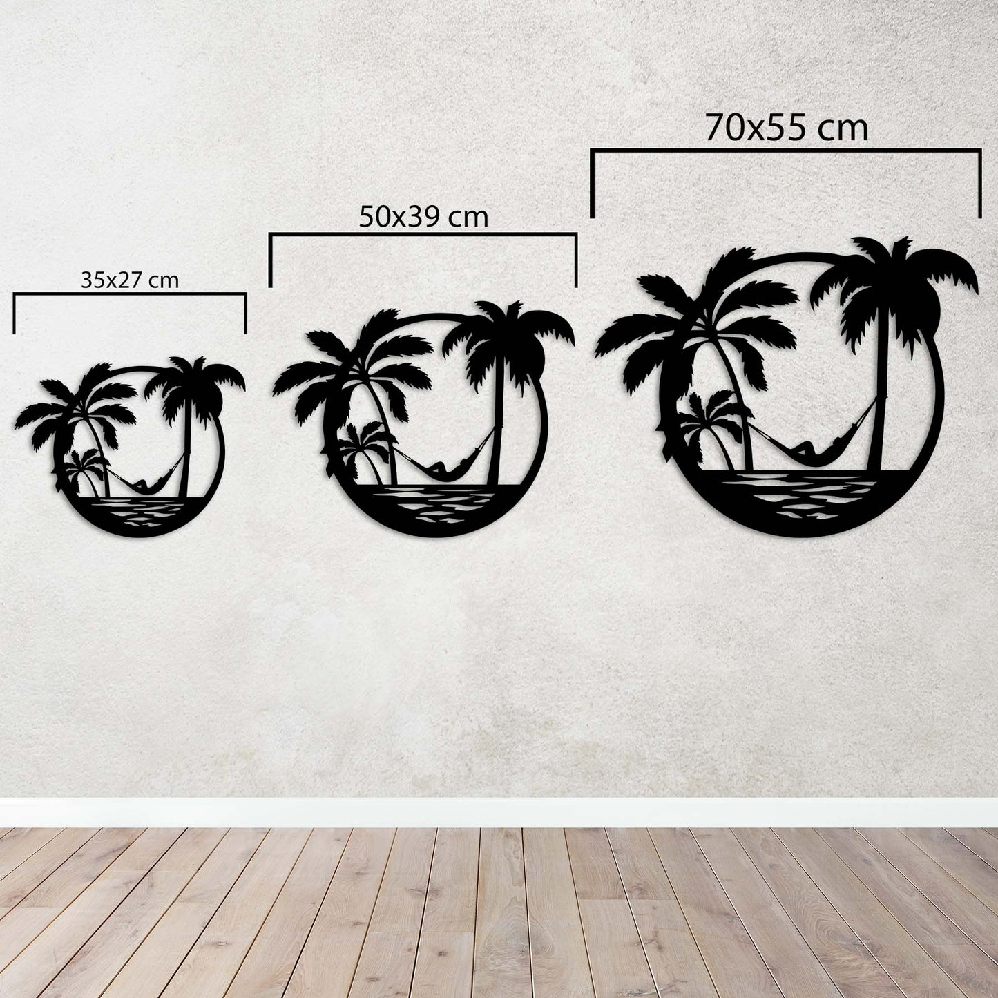 Metal Painting Among the Palm Trees