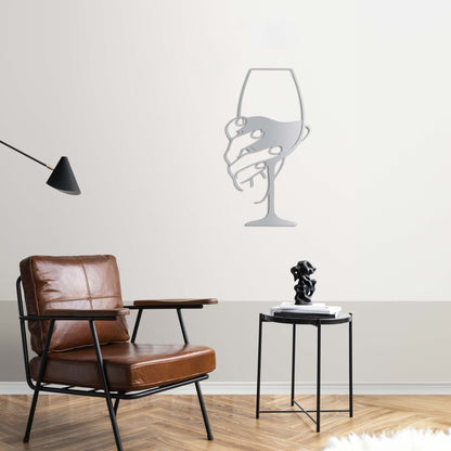 A Glass of Indifference Metal Painting