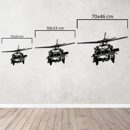 UH-60 Black Hawk Helicopter – Metal Painting