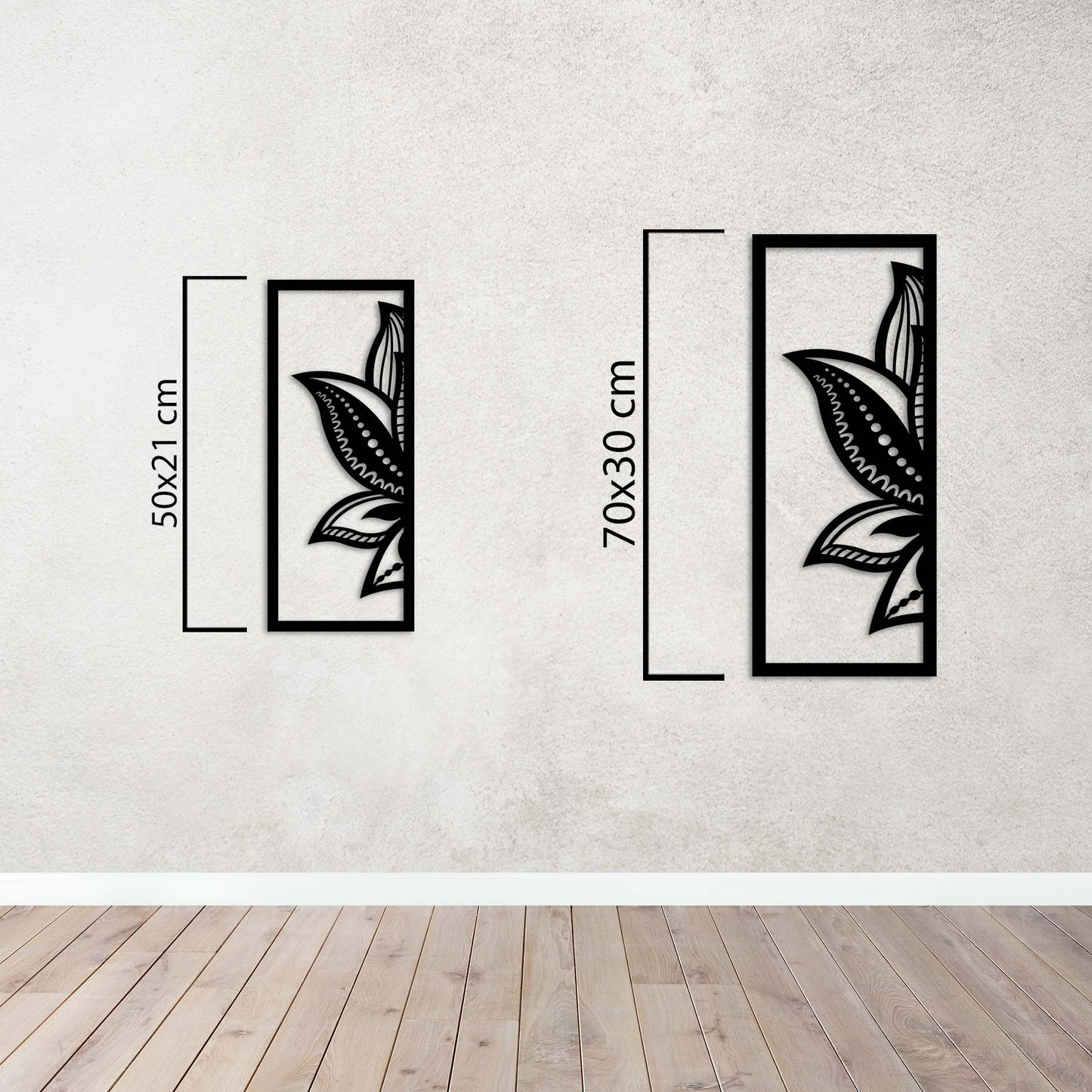 Üç Parça Lotus Metal Tablo