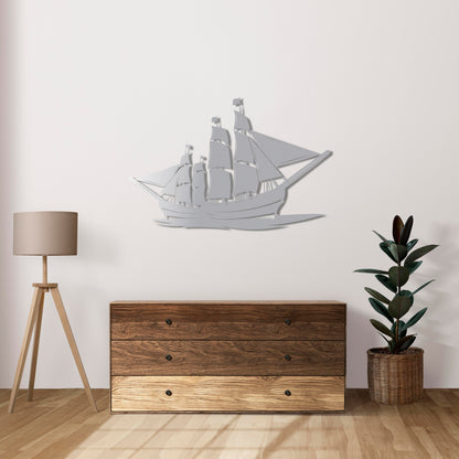 Far Lands Sailboat Metal Painting