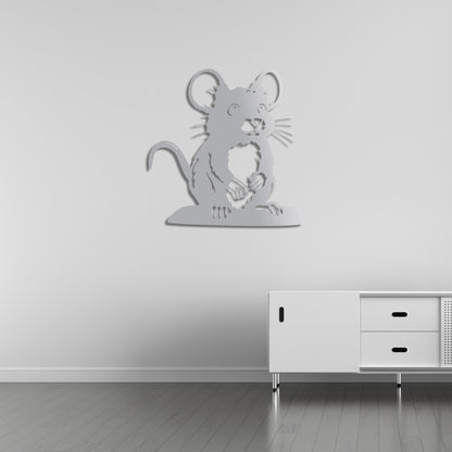 Naughty Mouse Metal Painting