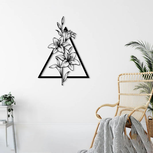 Zambaklar Metal Tablo