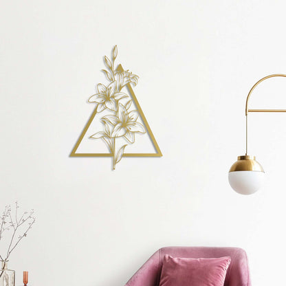 Zambaklar Metal Tablo