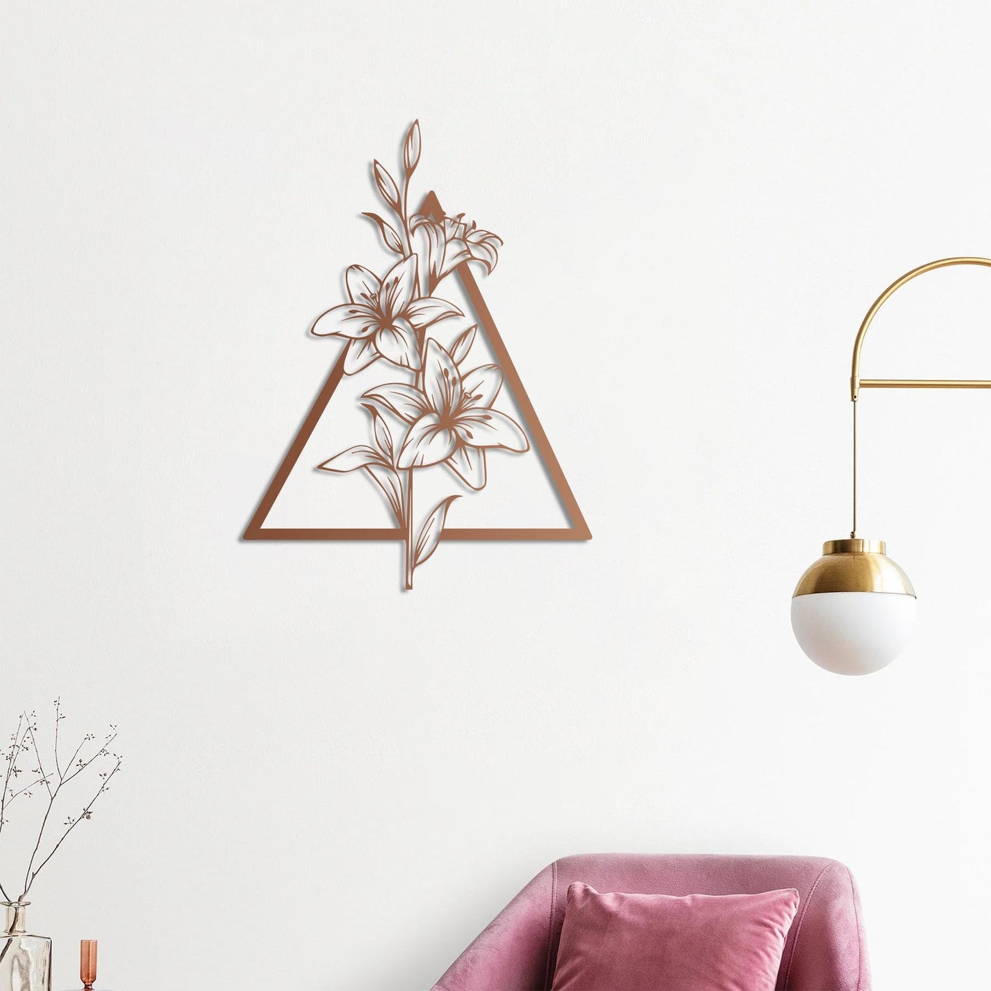 Zambaklar Metal Tablo