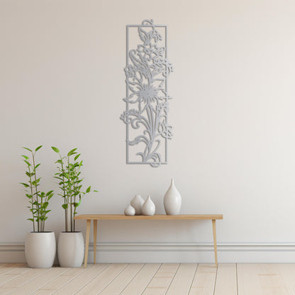Flower of Elegance Metal Painting