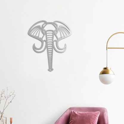 Elegant Elephant Metal Painting