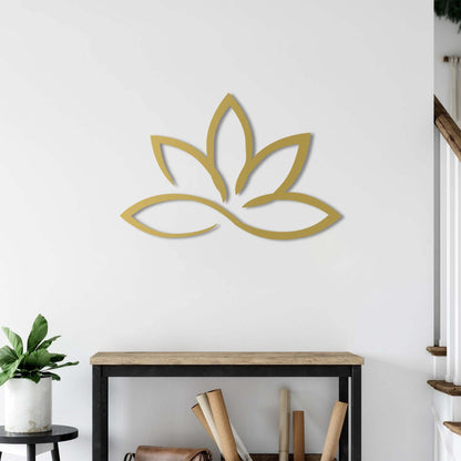 Zen Lotus Metal Painting