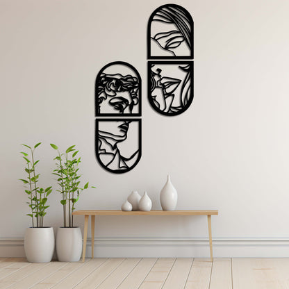 Window of Love Metal Painting