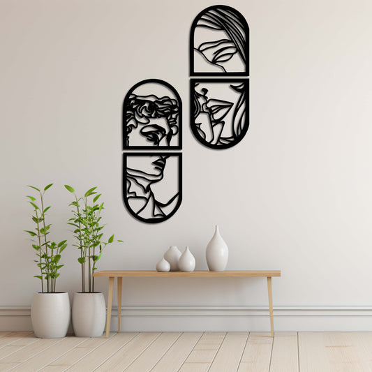 Window of Love Metal Painting
