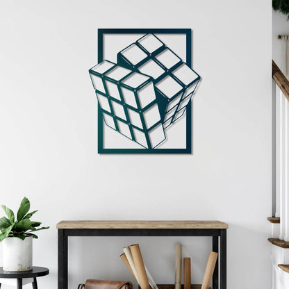 Mind Cube Metal Painting