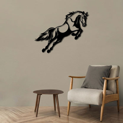 Free Spirited Horse Metal Painting