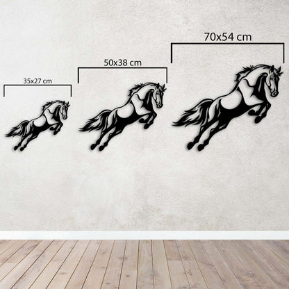 Free Spirited Horse Metal Painting