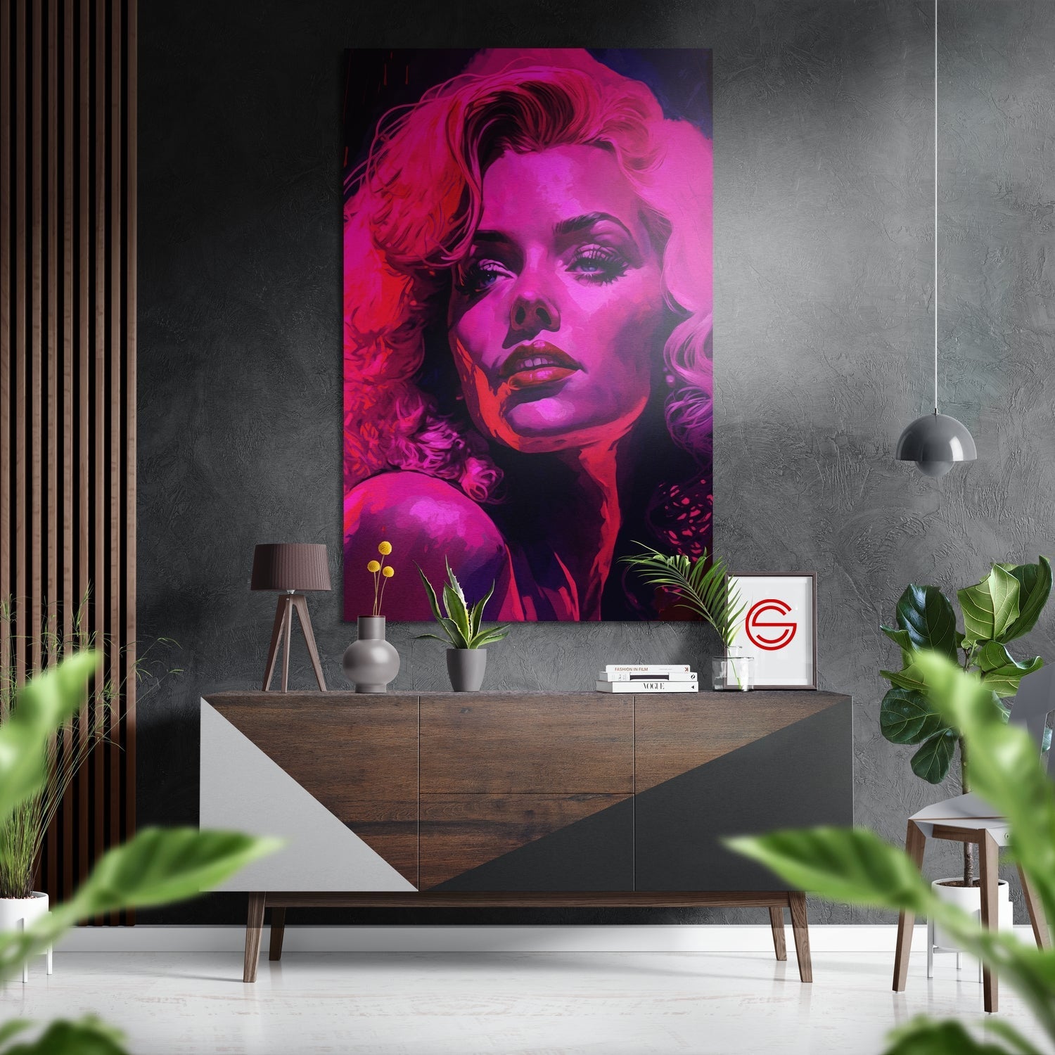 Marilyn Monroe Fırçalı Metalik Alu-Dibond