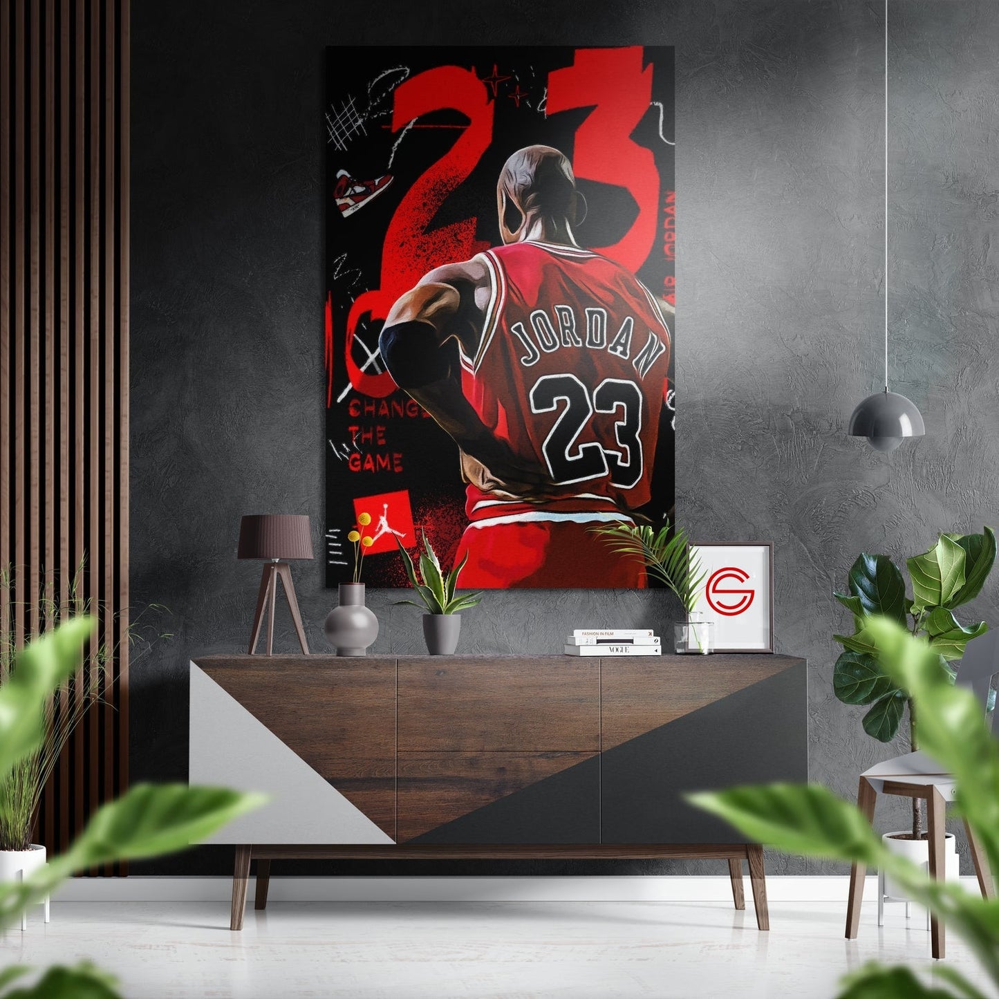 Michael Jordan Fırçalı Metalik Alu-Dibond